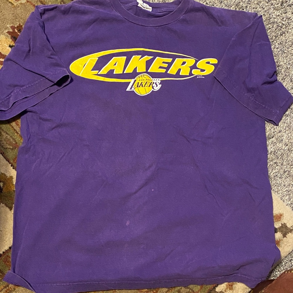Vintage Purple LA Lakers T-Shirt XL